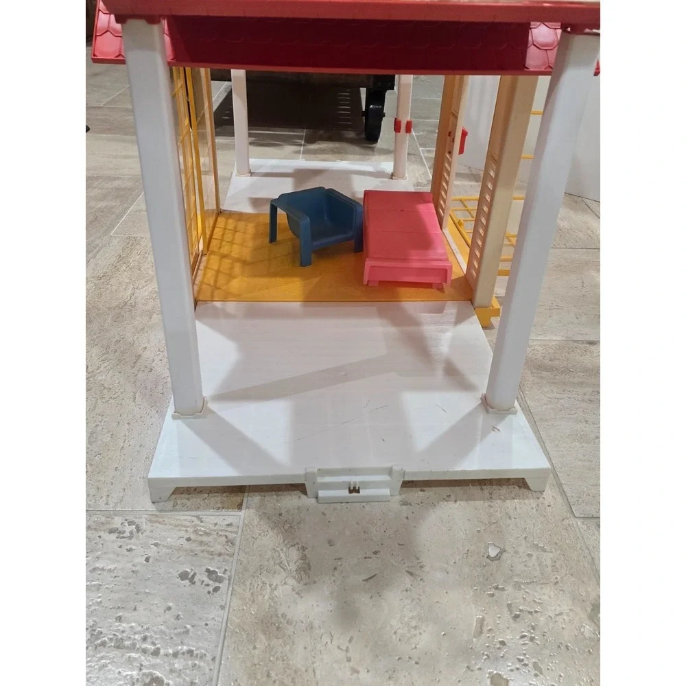 Vintage Mattel Barbie Dream House 1978-1982 A-Frame Dollhouse w/ Accessories